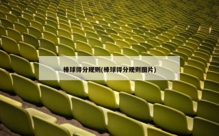 棒球得分规则(棒球得分规则图片)