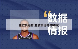 伦敦奥运村(伦敦奥运村鸟瞰照)
