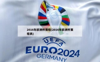 2016年欧洲杯赛程(2016年欧洲杯赛程表)