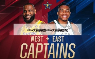 nba火箭赛程(nba火箭赛程表)