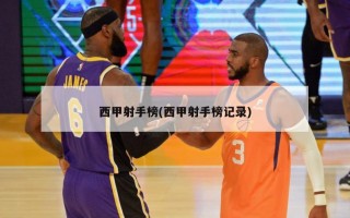 西甲射手榜(西甲射手榜记录)
