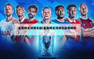富勒姆足球俱乐部(富勒姆足球俱乐部有哪些)