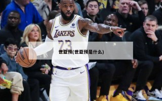 世亚预(世亚预是什么)