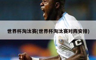 世界杯淘汰赛(世界杯淘汰赛对阵安排)