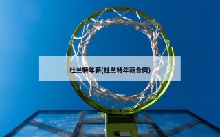 杜兰特年薪(杜兰特年薪合同)