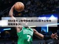 NBA官方公布夺冠概率(nba官方公布夺冠概率多少)